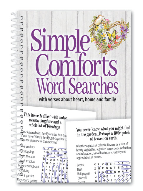 Book cover for Simple Comforts Word Searches