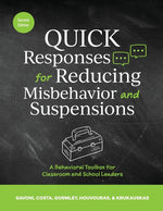 Book cover for QUICK Responses for Reducing Misbehavior and Suspensions