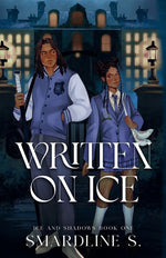 Book cover for Written on Ice: A Dark Academia Hockey Romance (Illustrated Cover) (Cover)