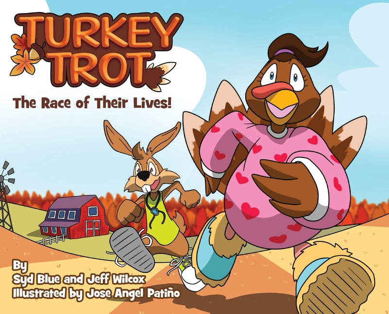 Book cover for Turkey Trot: The Race of Their Lives, Children's Rhyming Picture Book on a Thanksgiving Tale About Gratitude, Read Aloud Thanksgiving Book