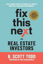 Book cover for Fix This Next for Real Estate Investors