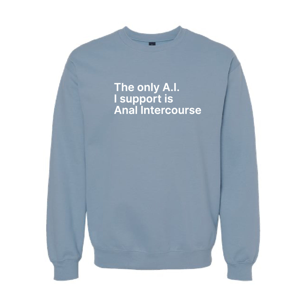 The Only A.I. I Support is Anal Intercourse Sweatshirt