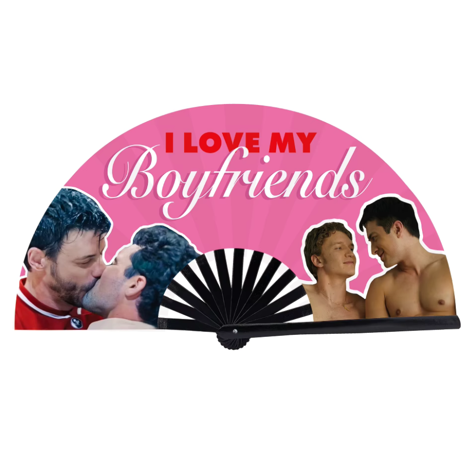 I Love My Boyfriends Heated Rivalry - Hand Fan