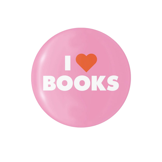 I Heart Books - 1.25" Round Button