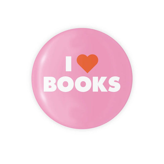 I Heart Books - Button