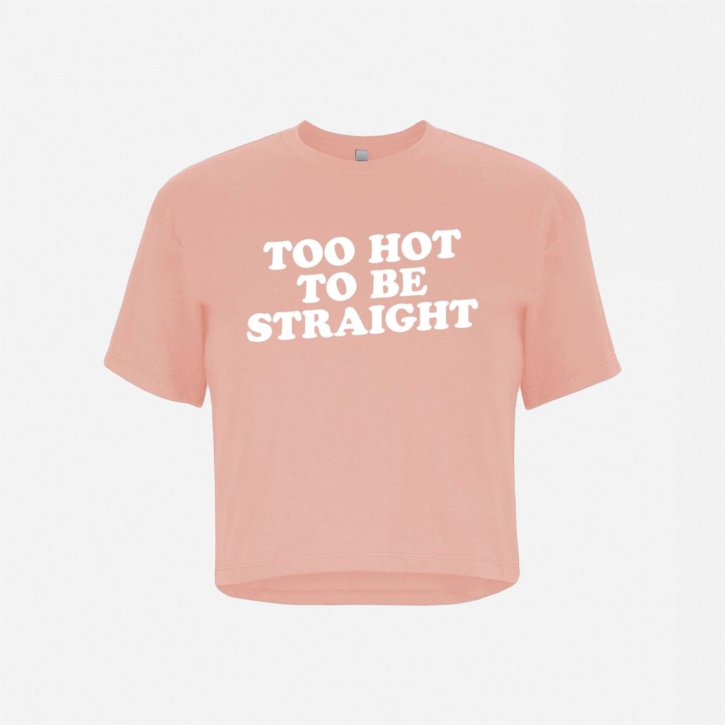Too Hot To Be Straight - Crop Top Tee Shirt