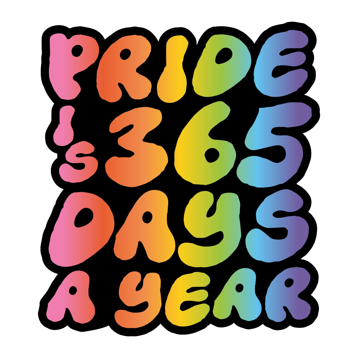 Pride Is 365 Days A Year Sticker