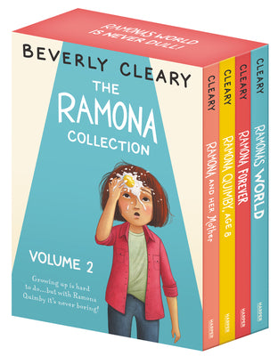 Book cover for The Ramona 4-Book Collection, Volume 2: Ramona and Her Mother; Ramona Quimby, Age 8; Ramona Forever; Ramona's World