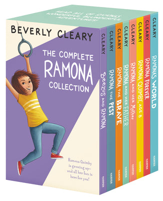 Book cover for The Complete 8-Book Ramona Collection: Beezus and Ramona, Ramona and Her Father, Ramona and Her Mother, Ramona Quimby, Age 8, Ramona Forever, Ramona t