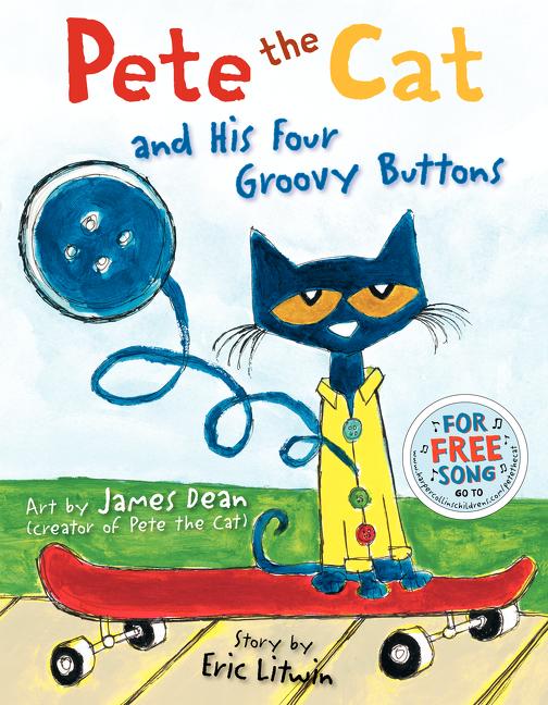 Book cover for Pete the Cat and His Four Groovy Buttons