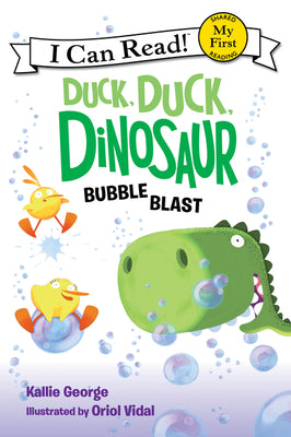 Book cover for Duck, Duck, Dinosaur: Bubble Blast
