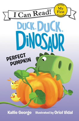 Book cover for Duck, Duck, Dinosaur: Perfect Pumpkin