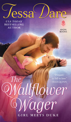 Book cover for The Wallflower Wager: Girl Meets Duke