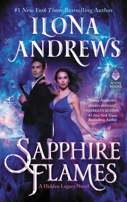 Book cover for Sapphire Flames: A Hidden Legacy Novel