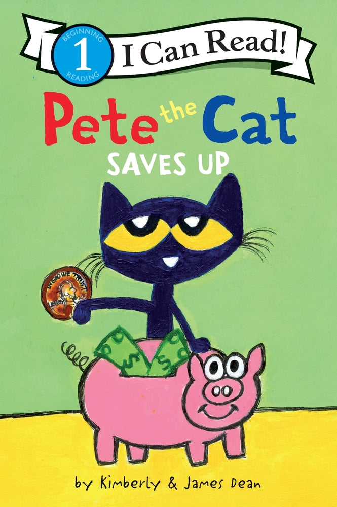 Book cover for Pete the Cat Saves Up