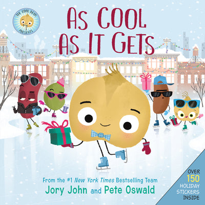 Book cover for The Cool Bean Presents: As Cool as It Gets: Over 150 Stickers Inside! a Christmas Holiday Book for Kids