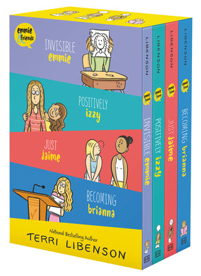 Book cover for Emmie & Friends 4-Book Box Set: Invisible Emmie, Positively Izzy, Just Jaime, Becoming Brianna