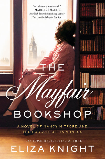 Book cover for Mayfair Bookshop: A Novel of Nancy Mitford and the Pursuit of Happiness