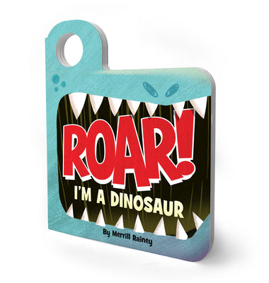 Book cover for Roar! I'm a Dinosaur: An Interactive Mask Board Book with Eyeholes