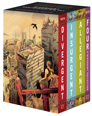 Book cover for Divergent Anniversary 4-Book Box Set: Divergent, Insurgent, Allegiant, Four