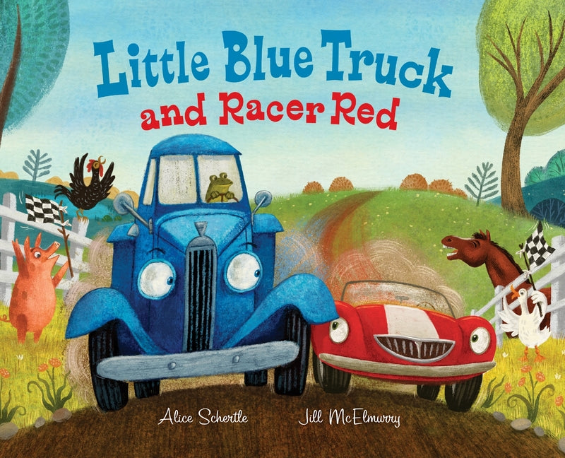 Book cover for Little Blue Truck and Racer Red