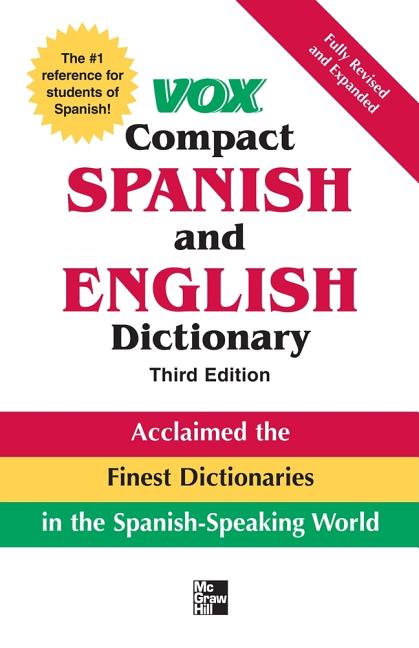 Book cover for Vox Compact Spanish and English Dictionary