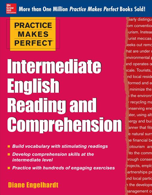 Book cover for Practice Makes Perfect Intermediate English Reading and Comprehension