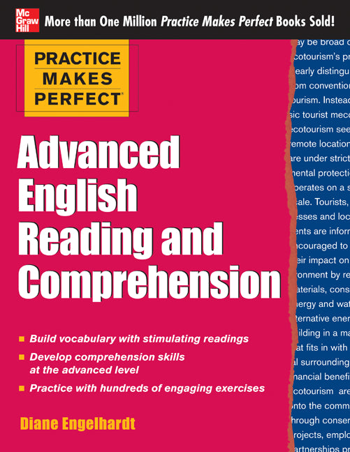 Book cover for Practice Makes Perfect Advanced English Reading and Comprehension
