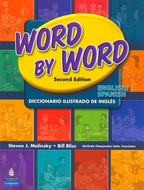 Book cover for Word by Word Picture Dictionary English/Spanish Edition