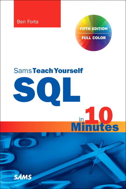 Book cover for SQL in 10 Minutes a Day, Sams Teach Yourself