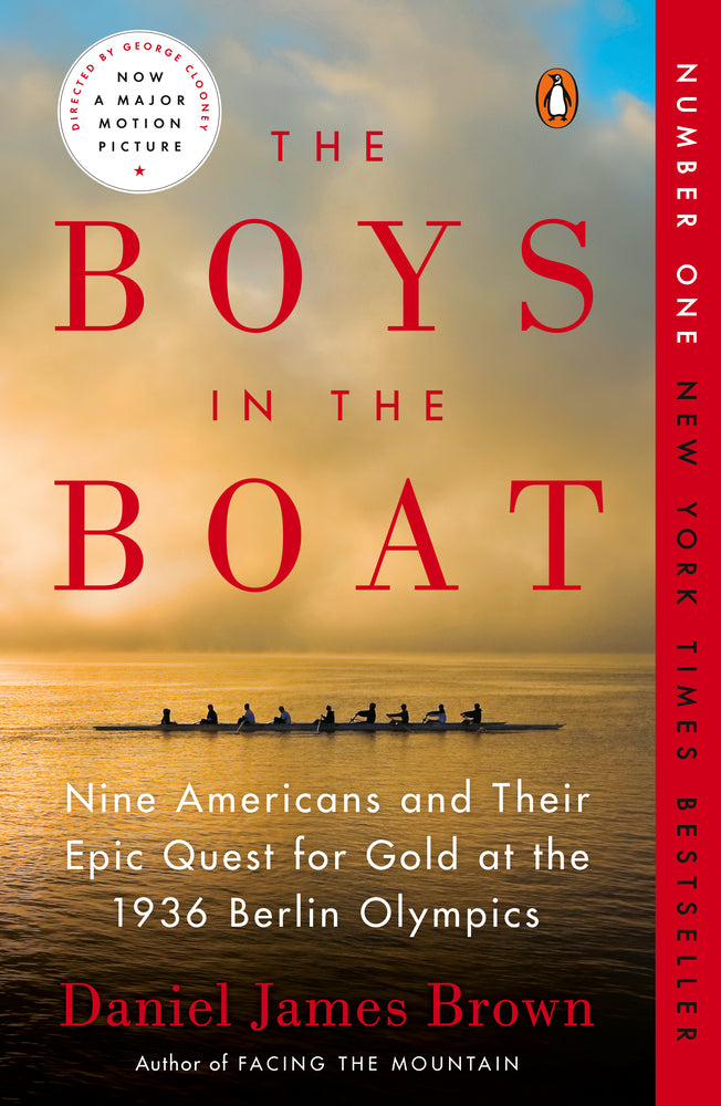 Book cover for The Boys in the Boat: Nine Americans and Their Epic Quest for Gold at the 1936 Berlin Olympics