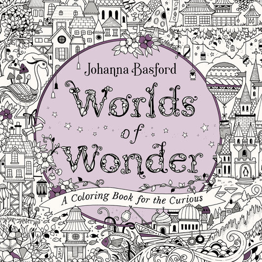 Book cover for Worlds of Wonder: A Coloring Book for the Curious