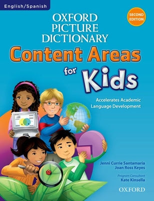 Book cover for Oxford Picture Dictionary Content Area for Kids English-Spanish Dictionary