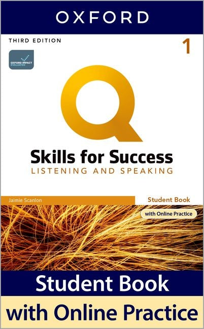 Book cover for Q3e 1 Listening and Speaking Student Book and IQ Online Pack