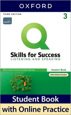 Book cover for Q3e 3 Listening and Speaking Student Book and IQ Online Pack