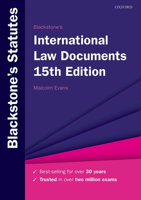 Book cover for Blackstone's International Law Documents