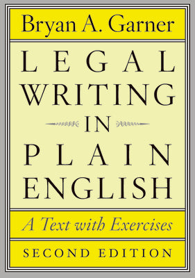 Book cover for Legal Writing in Plain English: A Text with Exercises