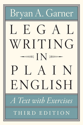 Book cover for Legal Writing in Plain English, Third Edition: A Text with Exercises