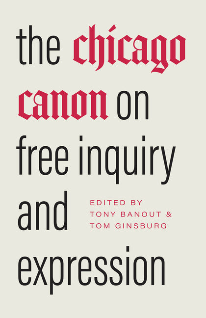 Book cover for Chicago Canon on Free Inquiry and Expression