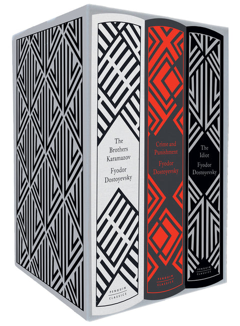 Book cover for Fyodor Dostoyevsky 3-Book Boxed Set: Crime and Punishment; The Idiot; The Brothers Karamazov