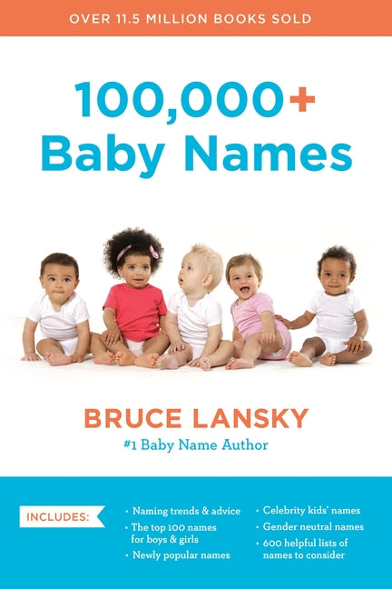 Book cover for 100,000+ Baby Names: The Most Helpful, Complete, and Up-To-Date Name Book (Revised)