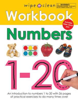 Book cover for Wipe Clean Workbook Numbers 1-20 [With Wipe Clean Pen]