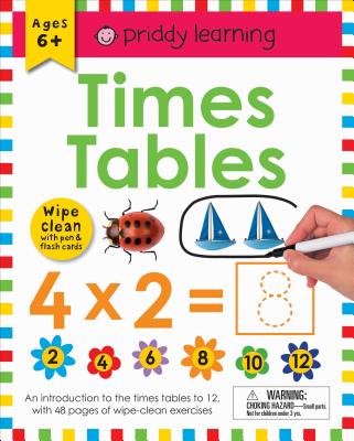 Book cover for Wipe Clean Workbook: Times Tables (Enclosed Spiral Binding): Ages 6+; Wipe-Clean with Pen & Flash Cards