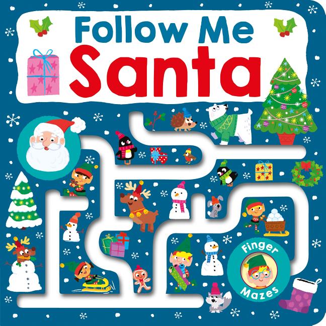 Book cover for Maze Book: Follow Me Santa