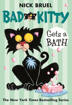 Book cover for Bad Kitty Gets a Bath (Paperback Black-And-White Edition)