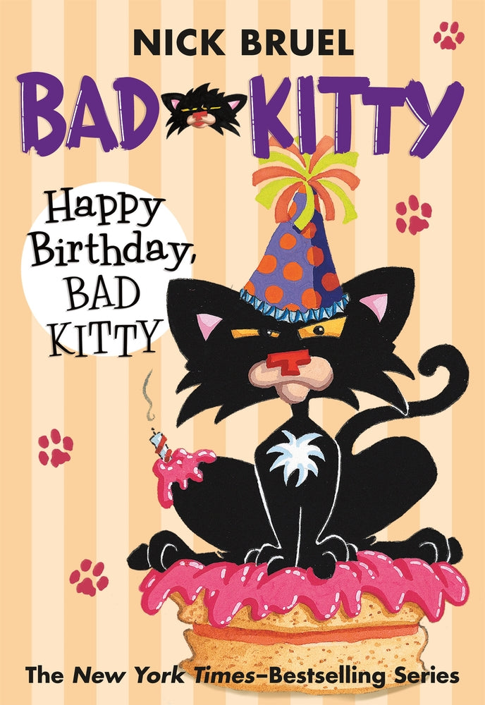Book cover for Happy Birthday, Bad Kitty (Paperback Black-And-White Edition)