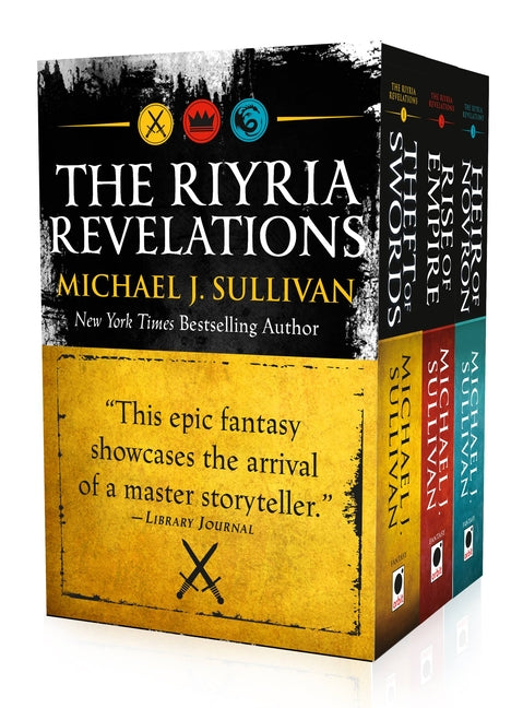 Book cover for The Riyria Revelations: Theft of Swords, Rise of Empire, Heir of Novron