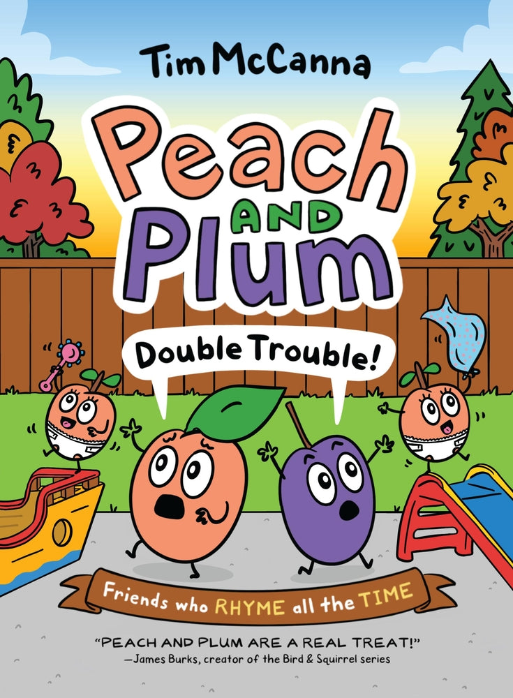 Book cover for Peach and Plum: Double Trouble! (a Graphic Novel)