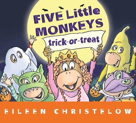 Book cover for Five Little Monkeys Trick-Or-Treat Lap Board Book