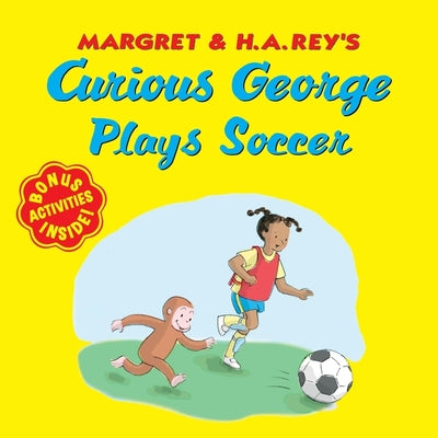 Book cover for Curious George Plays Soccer